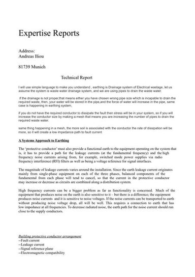 Report earthing grounding pv with shielded, armoured dc cabling (worldwide)