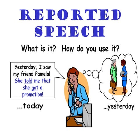 Reported speech | PPT