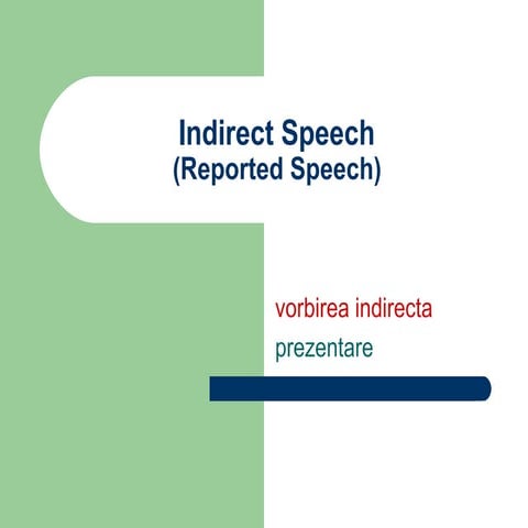 Reported speech