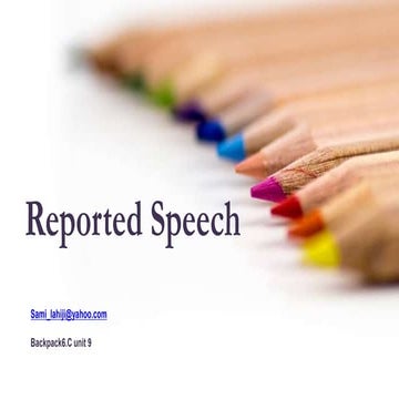 Reported speech