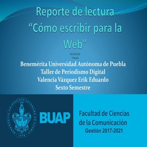 Reporte de lectura