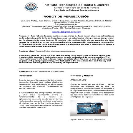 Robot seguidor de linea