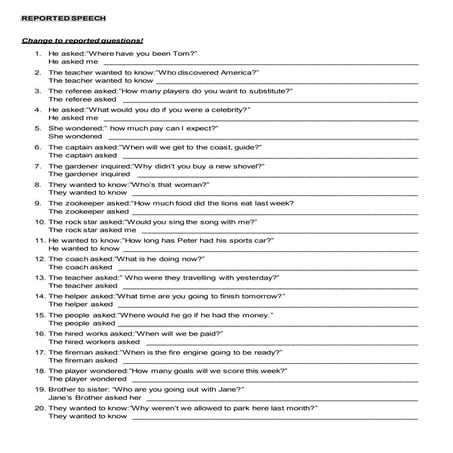Reported questions 2