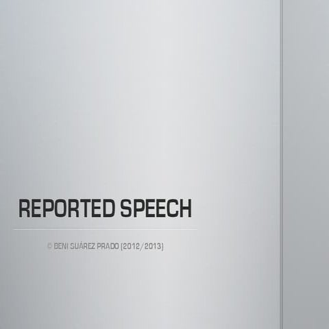 Reported speech
