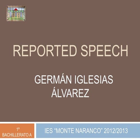 Reported speech