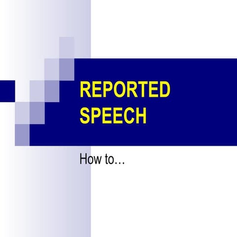 Reported speech