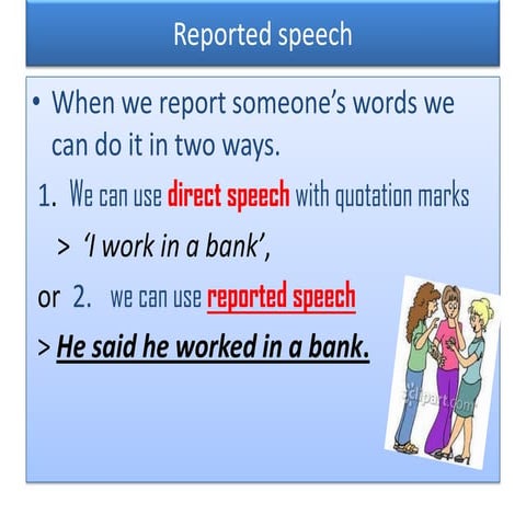 Reported speech
