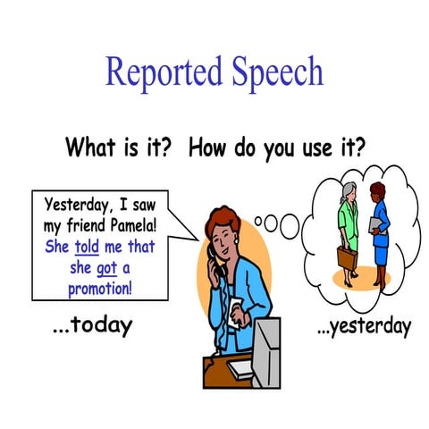 Reported speech