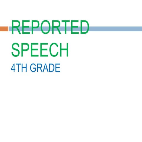 Reported speech