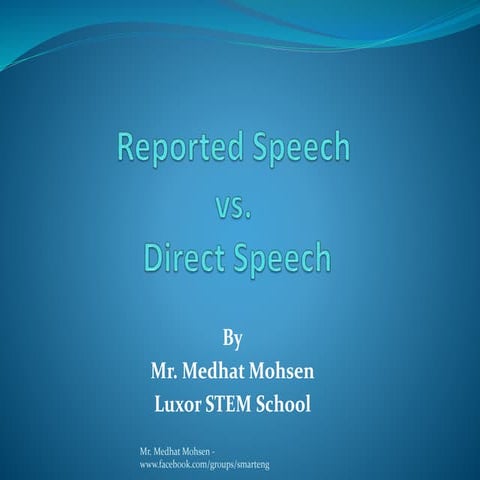 The Reported Speech