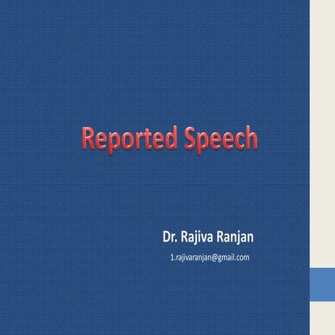 Reported speech