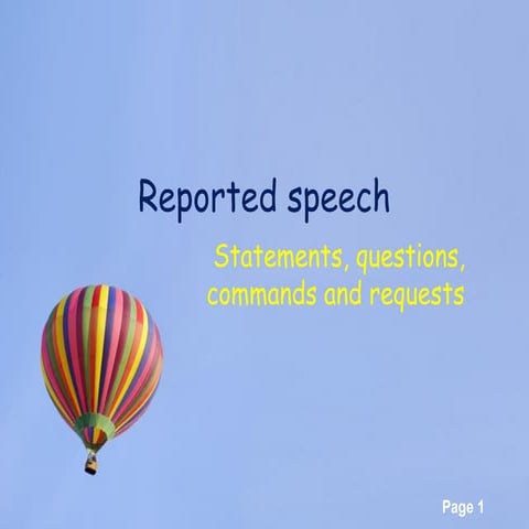 Reported speech