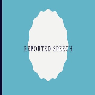 Reported speech