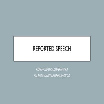 Reported orders requests | PPT