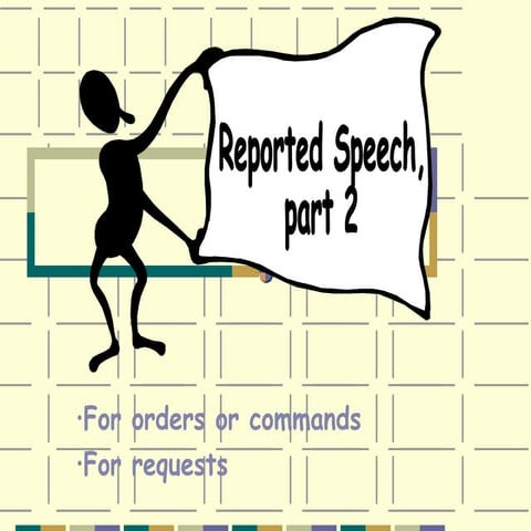 Reported speech requests-commands