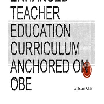 teacher education curriculum
