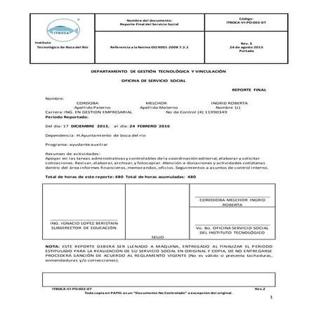 Reporteeeeeeee finaaaaaaaallll