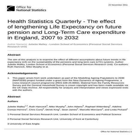 Reporte expectativa de vida