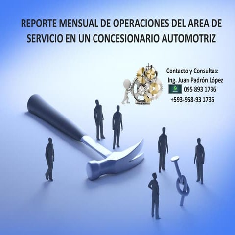 Reporte mensual de operaciones de Servicio | PDF