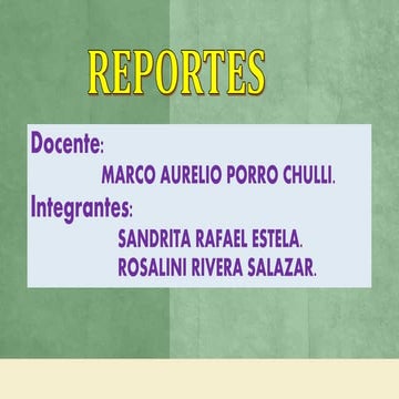 Reportes