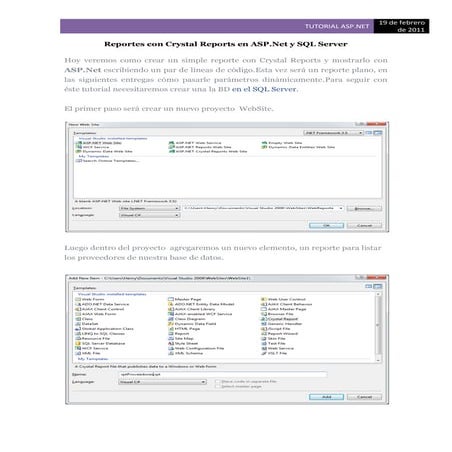 Reportes con crystal reports en asp.net
