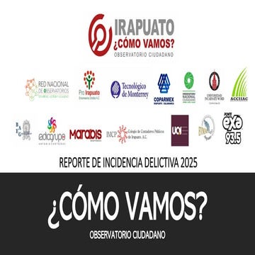 REPORTE DE INCIDENCIA DELICTIVA IRAPUATO 1ER SEMESTRE 2025