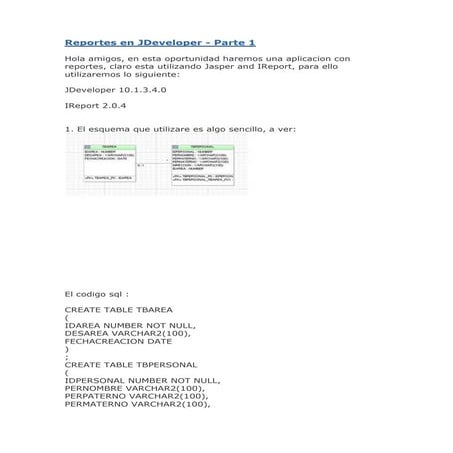 Reportes En J Developer   Parte 1 Y 2