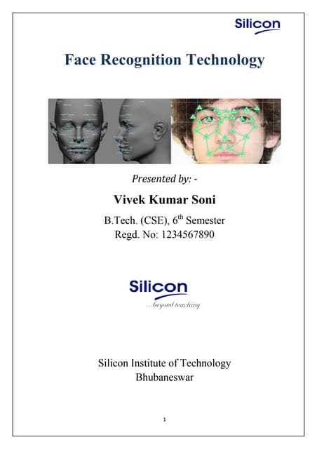 Seminar Report face recognition_technology