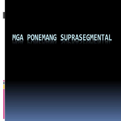 Mga ponemang suprasegmental