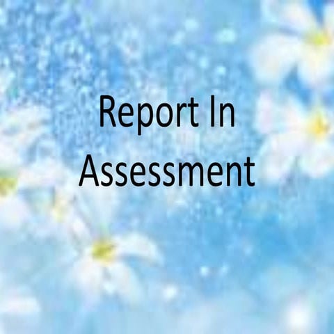 assessment of student learning
