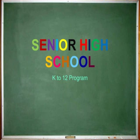 Report in assessment of learning   senior high school (k-12)