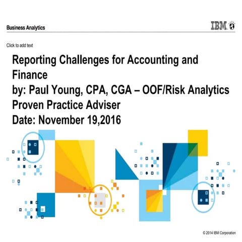 Reporting challenges for Office of Finance - Accounting Finance Tax Risk Mana...