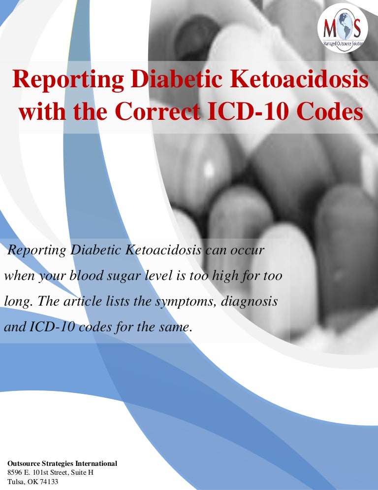 Icd 10 Code 2019 For Diabetic Ketoacidosis