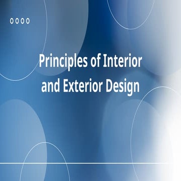 Interior Design principles and elements | PDF