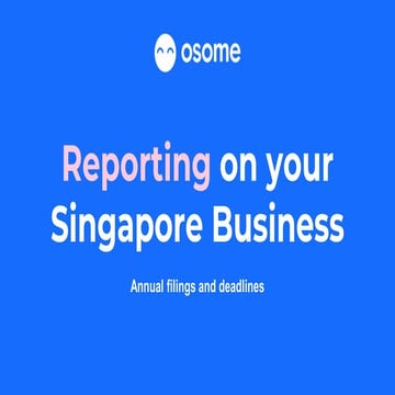 Reporting on your Singapore business 