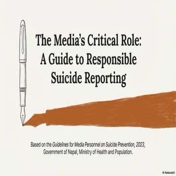 Reporting_Saves_Lives-Manual for Sucide Prevention by Media Communication in Nepal