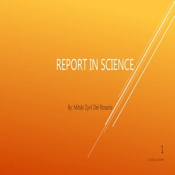 Report in Science- Properties of Matter