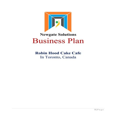 Business proposal coffee shop in Canada