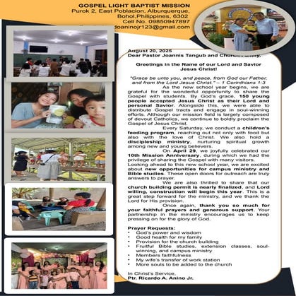 Missionary Letter and Report Sample Editable.pptx