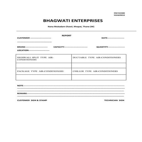Report layout | DOCX