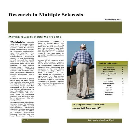 Report multiple sclerosis