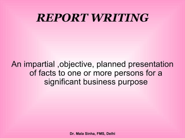 Report new