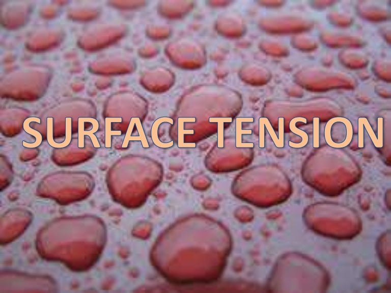 Surface Tension