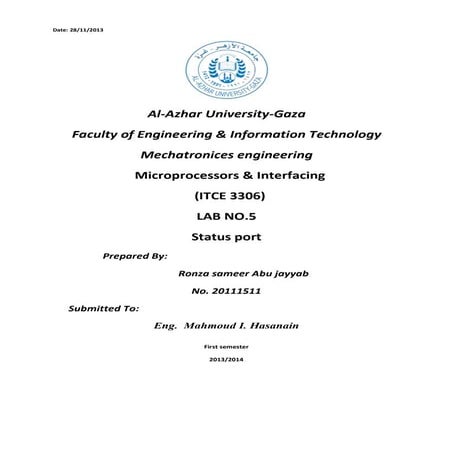 Report no.5(microprocessor)