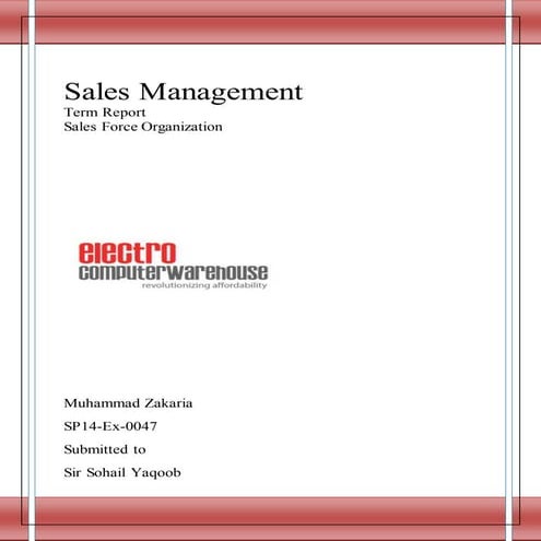 Sales Force Structure