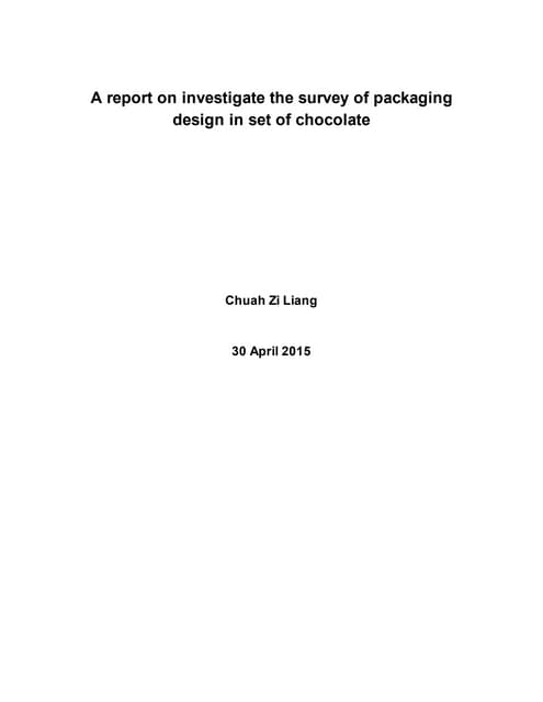 Report of servay