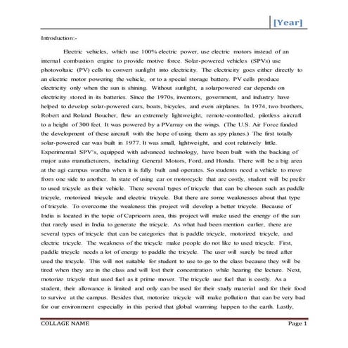 REPORT OF TRICYCLE (1).docx