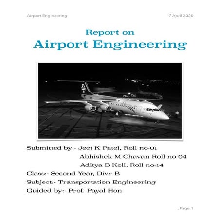 Report on airport engineering