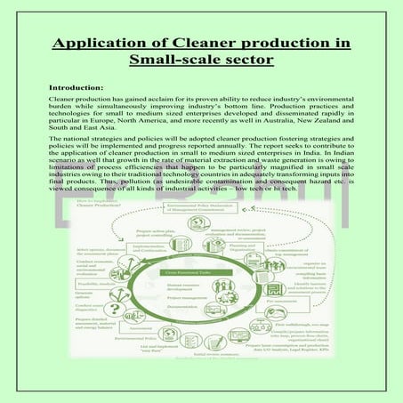 Cleaner production techniques | PDF