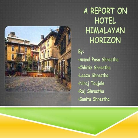 Report on hotel himalayan horizon